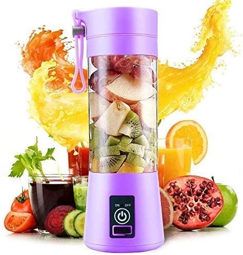 Portable Rechargeable Juicer Bottle – 6 Blades